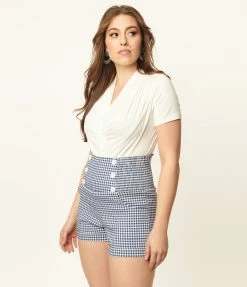 Sale Unique Vintage 1950s Ivory Gathered Neckline Darling Diva Bodysuit