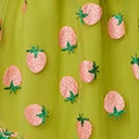 Smak Parlour Plus Size Avocado & Pink Strawberry Roller Queen Crop Blouse