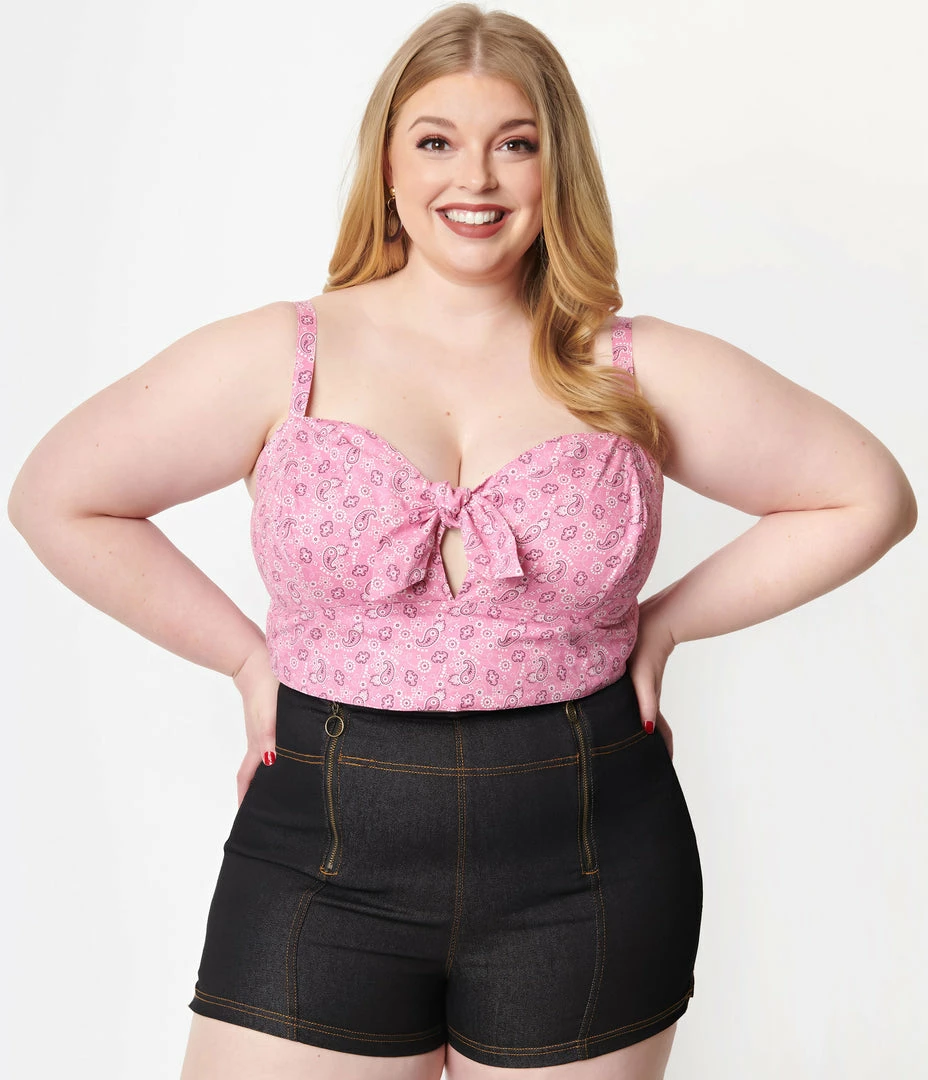 Sale Unique Vintage Plus Size Black Denim Summer Love Shorts