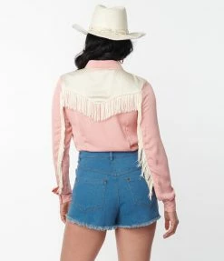 Sale Unique Vintage Blue Denim Daisy Duke Shorts