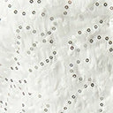 Wedding Unique Vintage White Eyelet & Sequin Belted Shirtdress