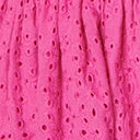 Unique Vintage Fuchsia Eyelet Golightly Flare Dress