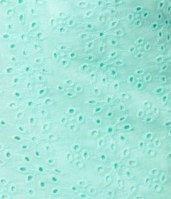 Unique Vintage Aruba Blue Eyelet Rae Romper