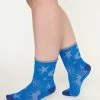 Sock Candy Blue Celestial Shimmer Crew Sock