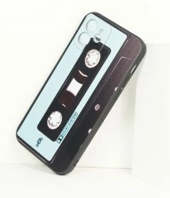 Unique Vintage Blue & Black Cassette IPhone 12 Case