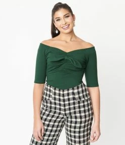 Silver Stop Inc. (Voodoo Vixen) Voodoo Vixen Emerald Bow Top Sale