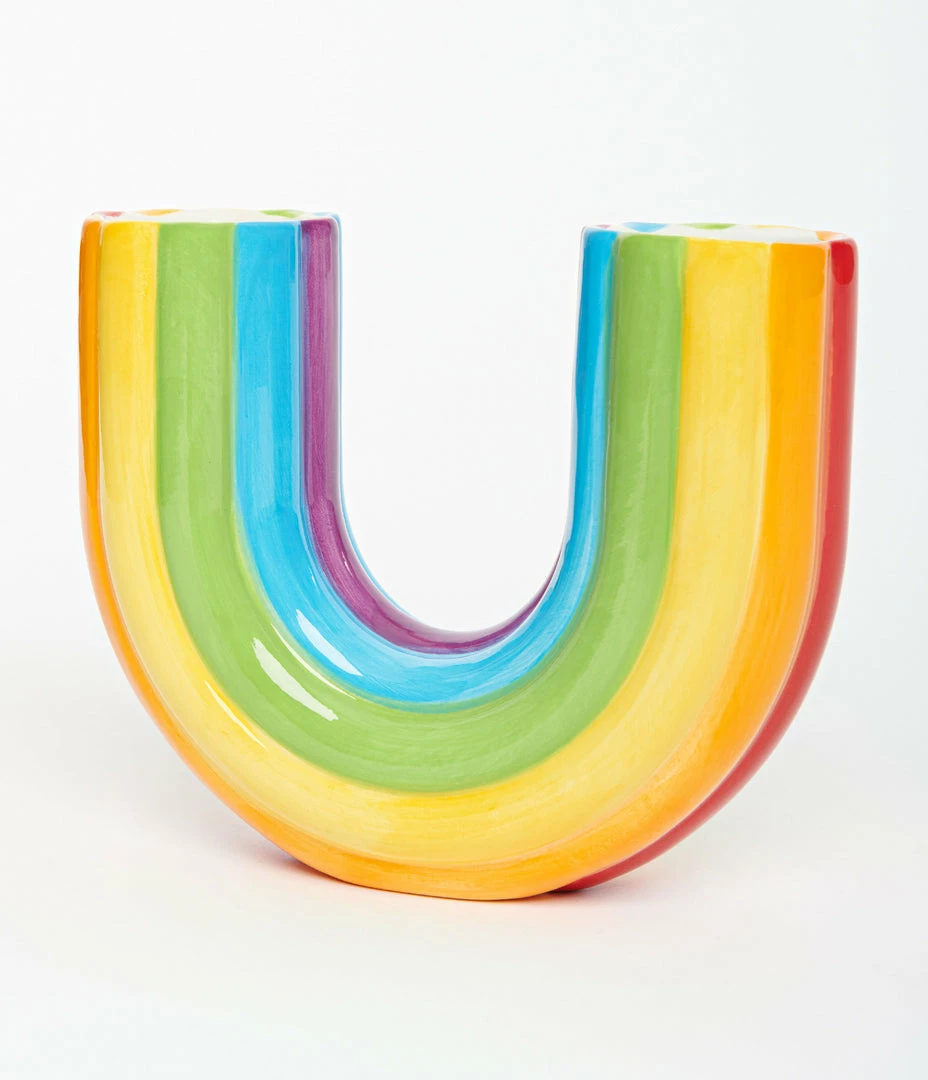 DOIY Rainbow Ceramic Double Vase Accessories