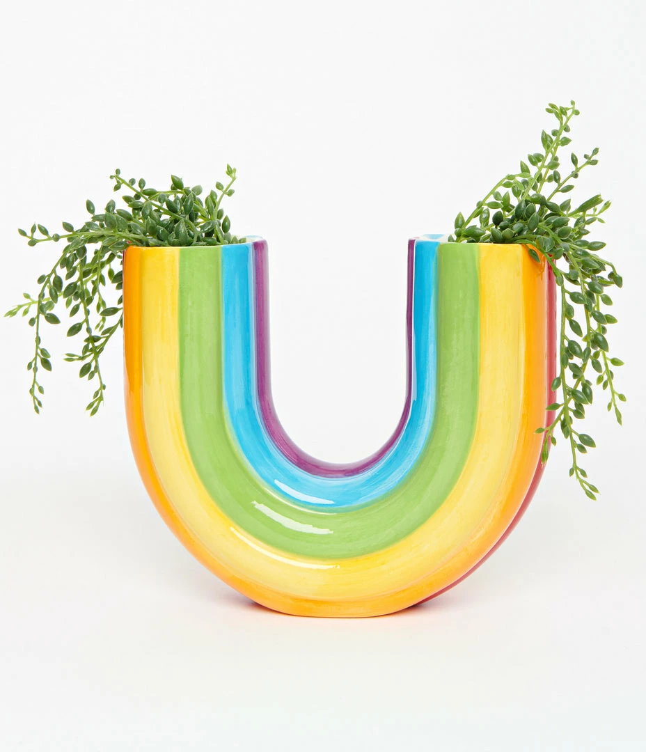 DOIY Rainbow Ceramic Double Vase Accessories