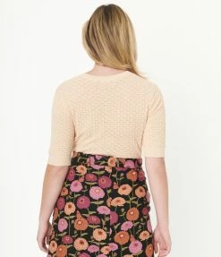 Factory X (Princess Highway) Sale Peach Garden Cardigan