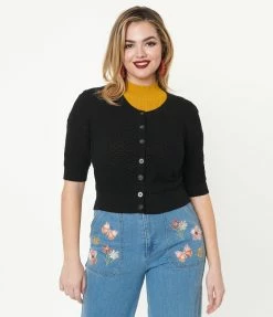 Factory X (Princess Highway) Black Garden Cardigan