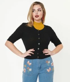 Factory X (Princess Highway) Black Garden Cardigan