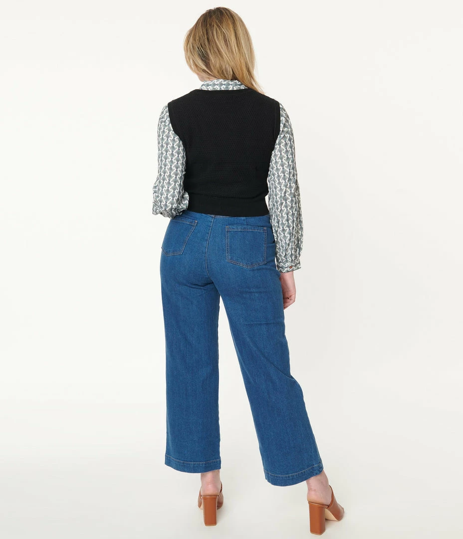 Factory X (Princess Highway) Sale Medium Blue Denim High Waist Jeans