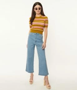 Factory X (Princess Highway) Light Blue Denim Straight Leg Jeans Sale