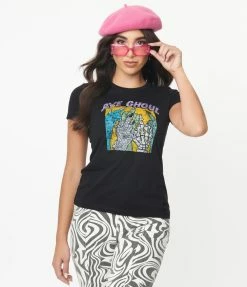 Sale Unique Vintage Bye Ghoul Fitted Graphic Tee