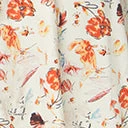 Unique Vintage Plus Size 1950s Cream & Floral Print Madeline Swing Dress