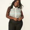Sale Unique Vintage Plus Size Mint & Coral Stripe Rochester Top