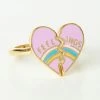 Yellow Owl Workshop Jewelry Heart Broken Feelings Adjustable Ring