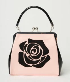 Lifestyle Group (UK) Ltd Pink & Black Country Rose Handbag Handbags