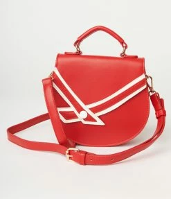 Lifestyle Group (UK) Ltd Red Leatherette Nautical Handbag Handbags