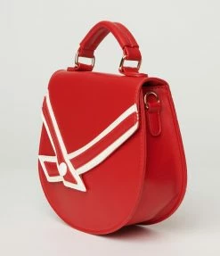 Lifestyle Group (UK) Ltd Red Leatherette Nautical Handbag Handbags