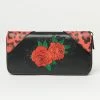 Lifestyle Group (UK) Ltd Black & Red Spanish Rose Zipper Wallet Handbags