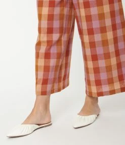 In Touch Footwear White Leatherette Gathered Mule Flats Shoes