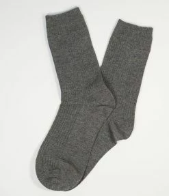 Stockings & Tights Unique Vintage Charcoal Sparkle Crew Socks