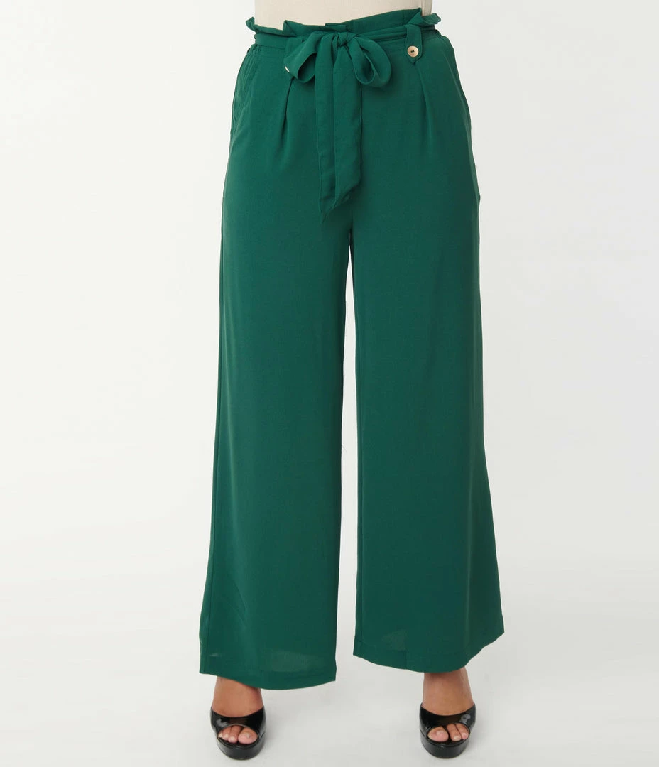 Flying Tomato Sale Emerald Green Paper Bag Pants