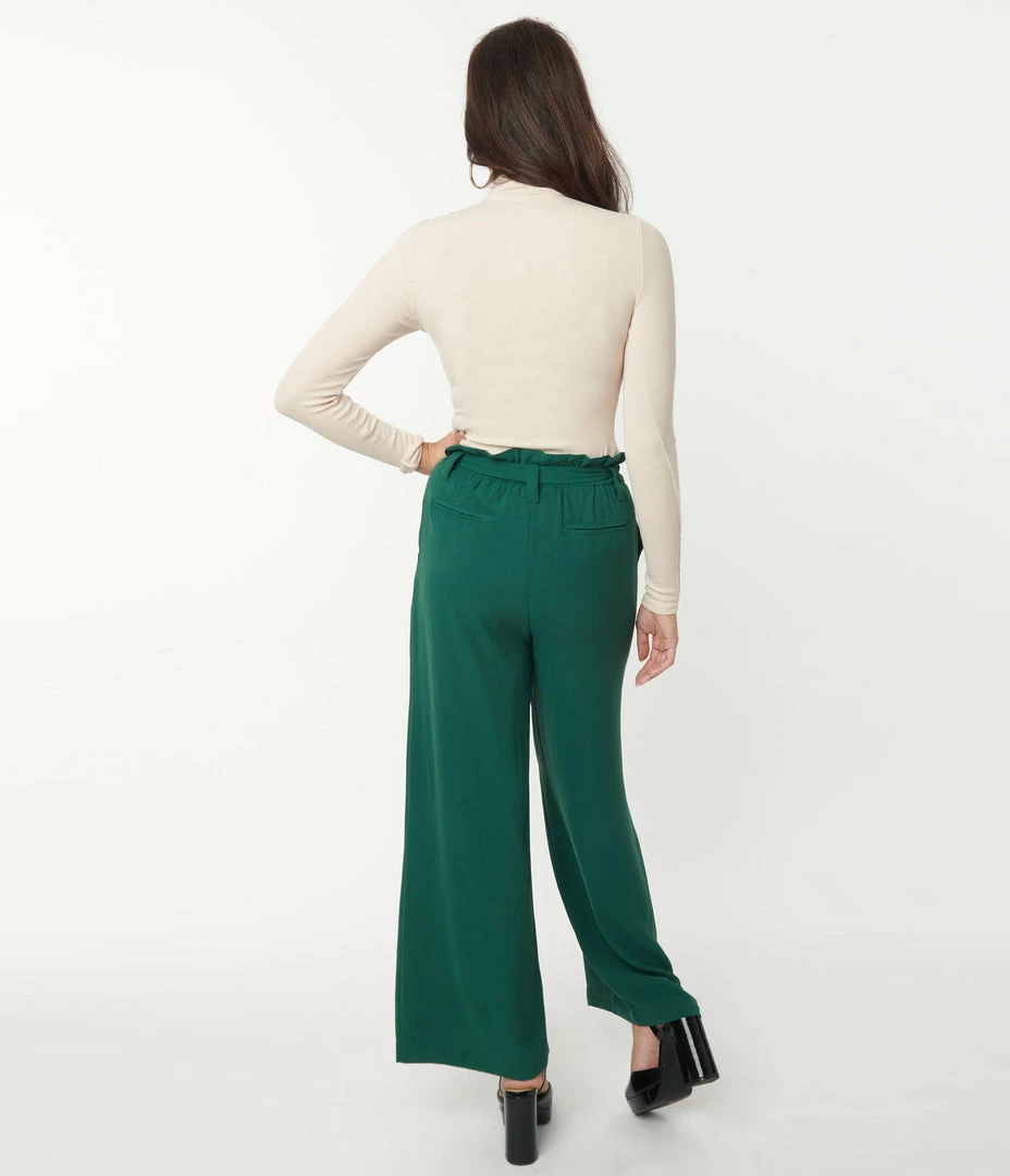 Flying Tomato Sale Emerald Green Paper Bag Pants