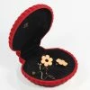 DOIY Accessories Red Velvet Seashell Venus Jewelry Box