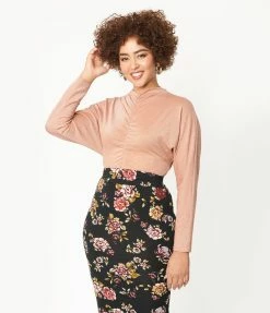 LUMIERE Apricot Blush Sparkle Dolman Top Sale