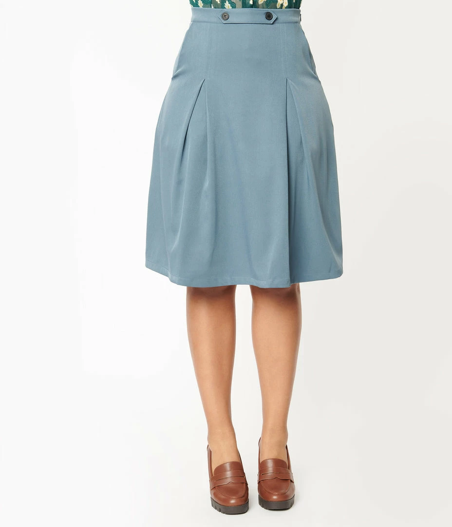 Tulip.B Sale Light Blue Midi Skirt