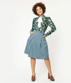 Tulip.B Sale Light Blue Midi Skirt