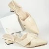 Shoe Click Beige Leatherette Slingback Heels