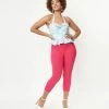 Unique Vintage Hot Pink Cary Capris New Arrivals!