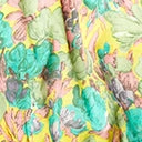 Aakaa Yellow & Green Floral Tiered Midi Dress Sale