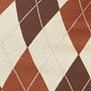 Emory Park Brown & Cream Argyle Crop Sweater Sale