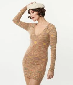 Emory Park Sale Rainbow Sweater Knit Pencil Dress