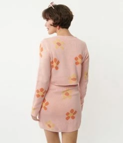 Emory Park Sale Peach & Orange Floral Cardigan