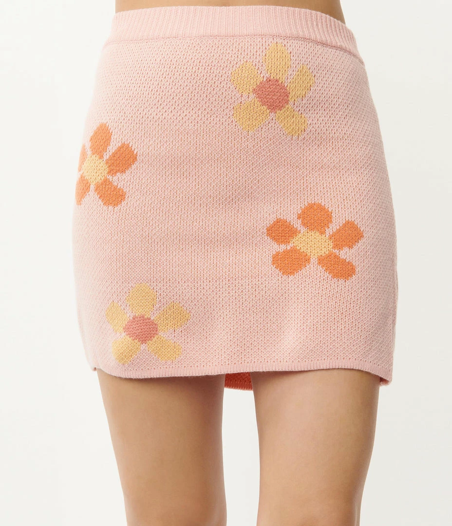 Emory Park Sale Peach & Orange Floral Mini Skirt
