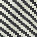 Compania Fantastica Black & White Wavy Stripe Sarong Skirt