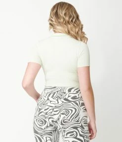 Blue Blush Pastel Purple & Mint Colorblock Sweater Bodysuit