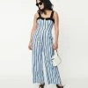 Lifestyle Group (UK) Ltd Blue & Black Striped Jumpsuit Sale