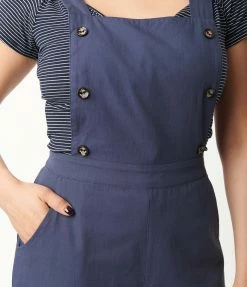 Lifestyle Group (UK) Ltd Navy Blue Wide Leg Overalls Sale