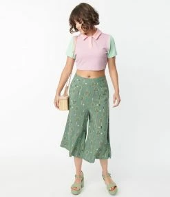 Lifestyle Group (UK) Ltd Green Tennis Love Culottes