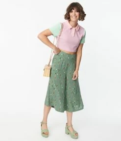 Lifestyle Group (UK) Ltd Green Tennis Love Culottes