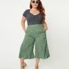Lifestyle Group (UK) Ltd Plus Size Green Tennis Love Culottes Sale