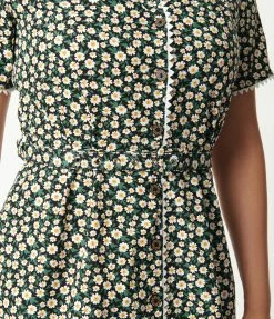 Lifestyle Group (UK) Ltd Black & White Daisy Midi Dress