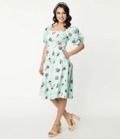 Lifestyle Group (UK) Ltd Sky Blue & Hot Air Balloon Print Swing Dress Sale