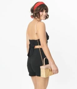 Lifestyle Group (UK) Ltd Black & Cherry Skull Bandeau Crop Top Sale